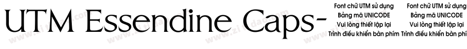 UTM Essendine Caps字体转换